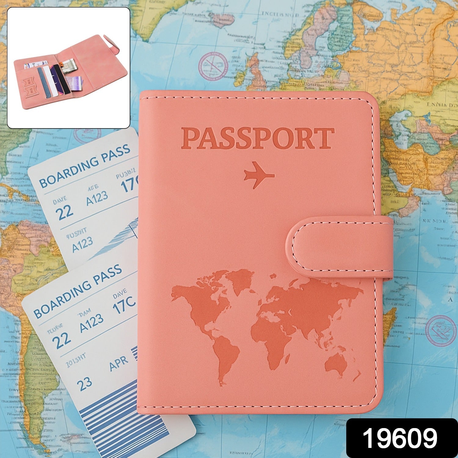 Stylish World Map Print Travel Wallet Stylish World Map Print Travel Wallet